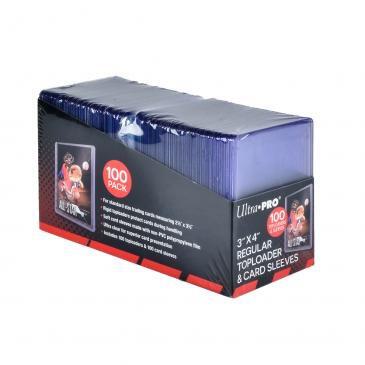 3" x 4" Clear Regular Toploader with Card Sleeves (100-Count) - Ultra Pro Toploaders