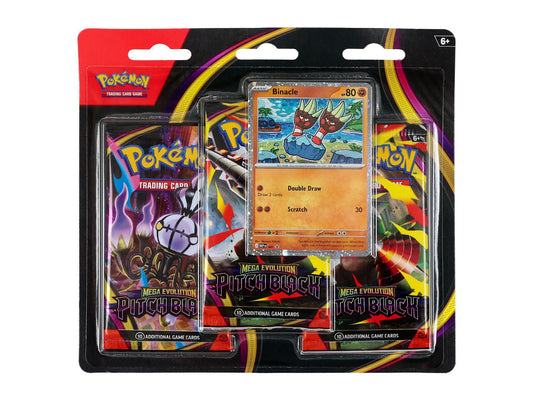 Pitch Black 3-Pack Blister [Styles May Vary] - ME05: Pitch Black (ME05)