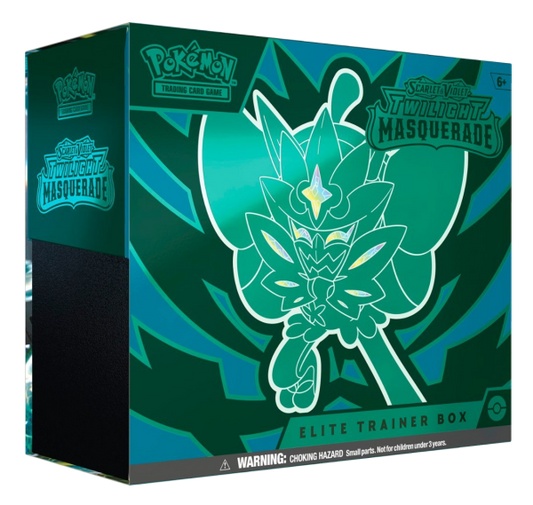 Pokemon Scarlet & Violet: Twilight Masquerade Elite Trainer Box ( Teal Mask Ogerpon )